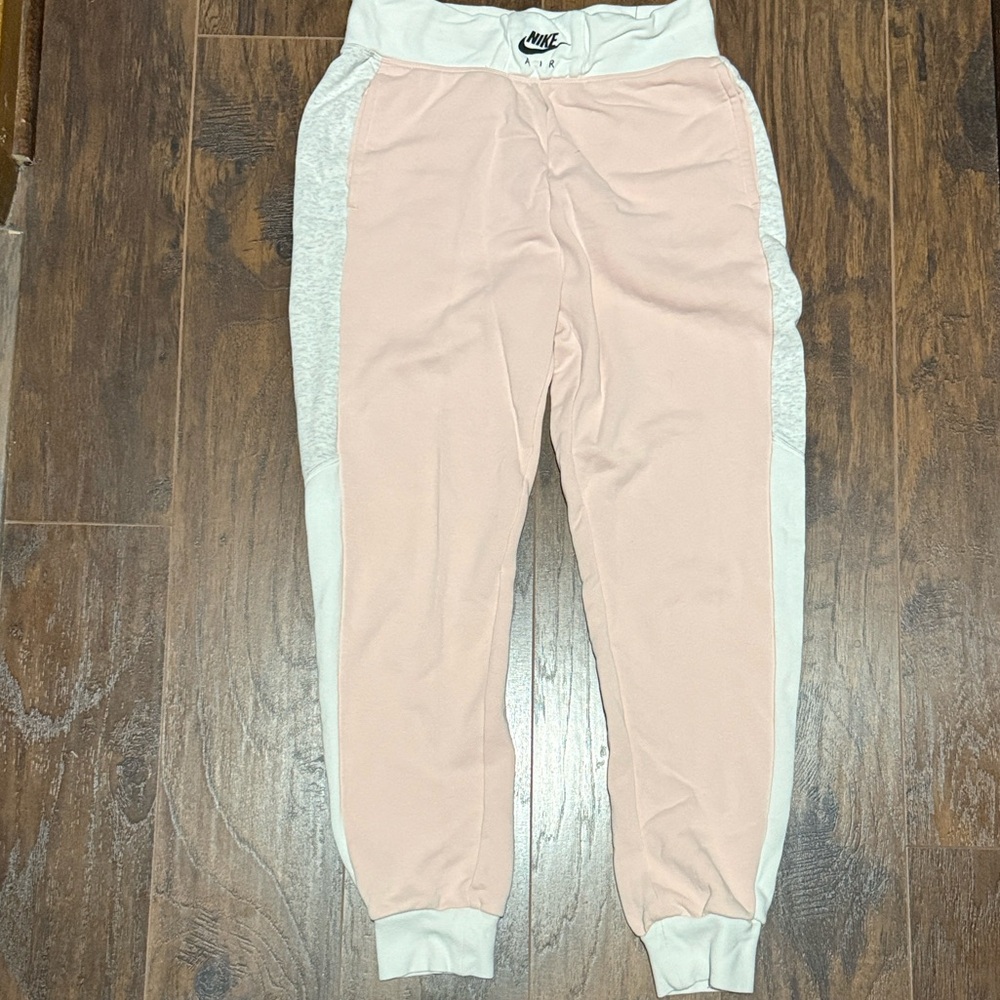 Nike Women's Pink and White Joggers